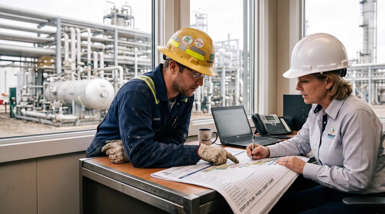 Start-up support for equipment