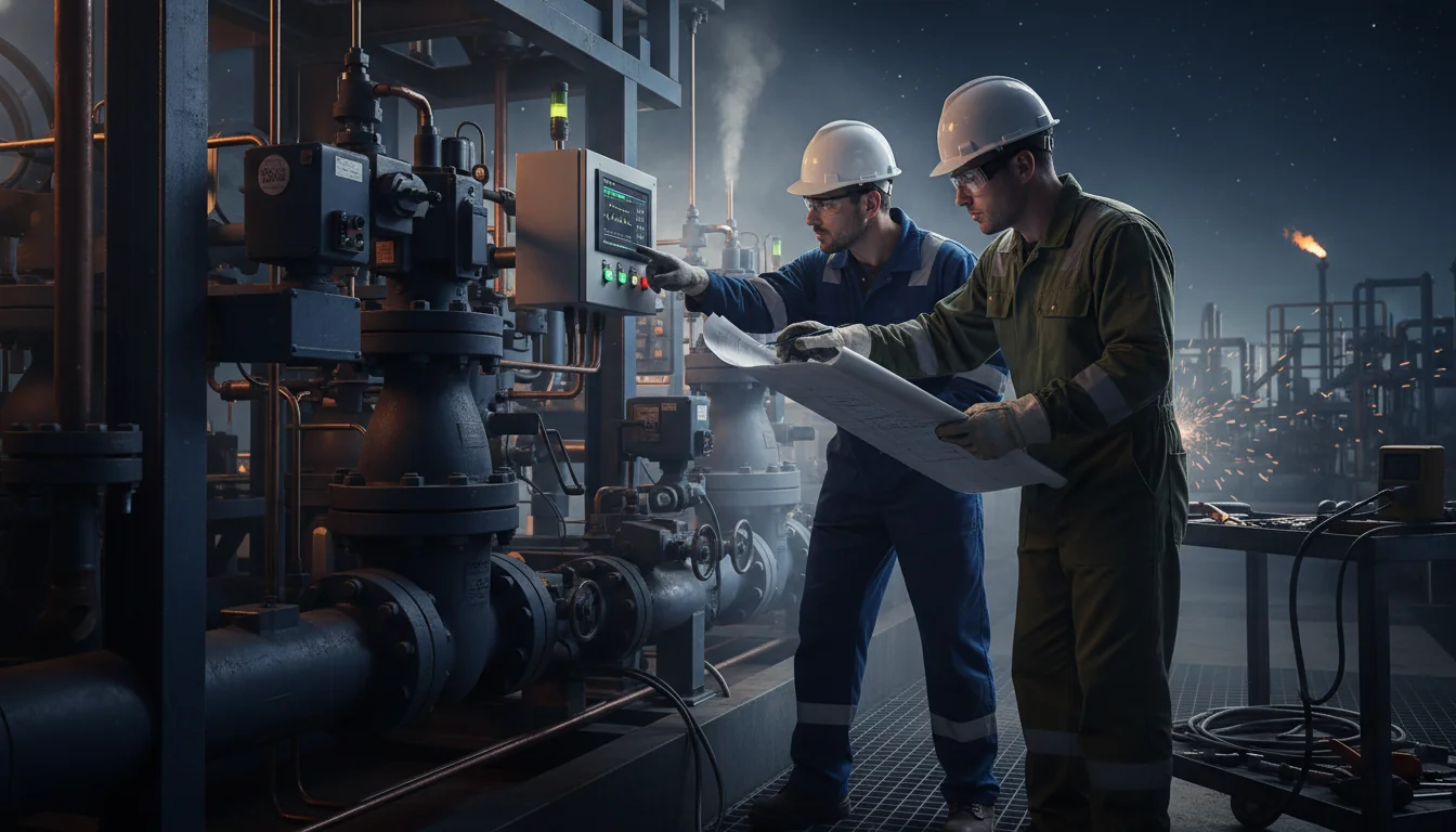 Troubleshooting control valve skid